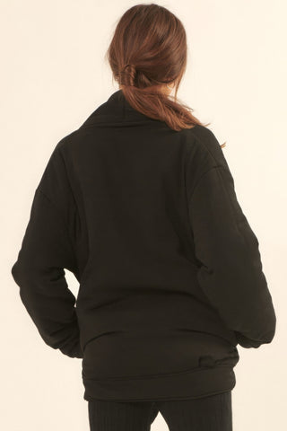 Hot Girl Solid Woven Jacket In Black