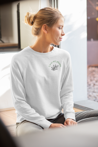 Hot Girl Plants Unisex Embroidered Organic Sweatshirt - Hot Girl Apparel