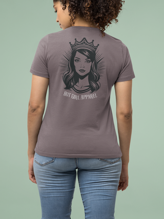 Hot Girl Greedy Women's Embroidered T-shirt - Hot Girl Apparel