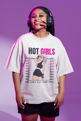 Hot Girl Video Games Organic Cotton Women's T-shirt - Hot Girl Apparel