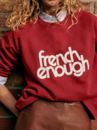 Hot Girl French Enough Sweatshirt - Hot Girl Apparel