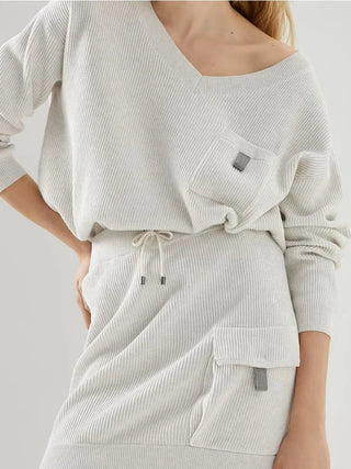 Hot Girl Kyla Luxe Pocket Sweater - Hot Girl Apparel