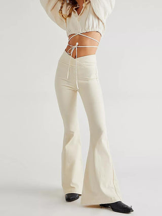 Hot Girl Alex Asymmetrical Waist Flare Jeans