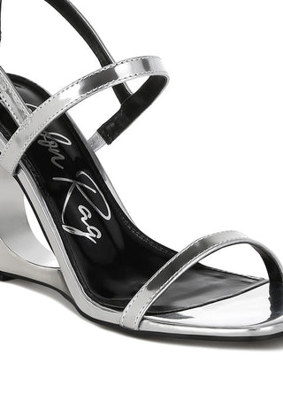 Hot Girl X London Rag Ladra Metallic Fantasy Wedge Heel Sandals