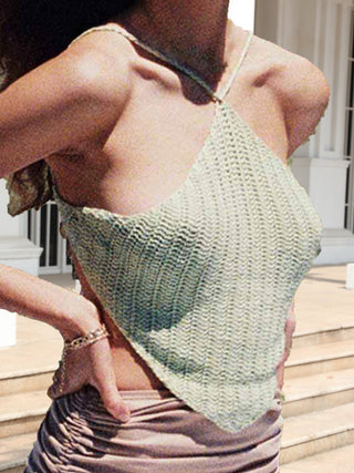 Hot Girl Boho Crocheted Halter  Tank Top - Hot Girl Apparel