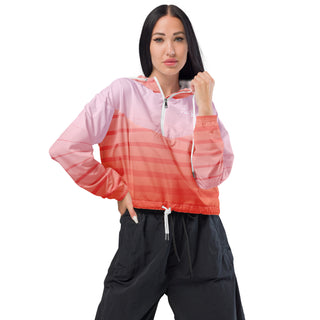 Hot Girl Women’s Cropped Windbreaker Jacket - Hot Girl Apparel