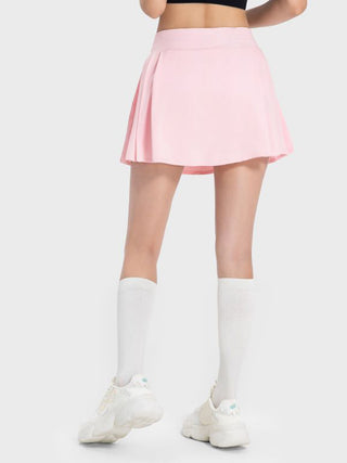 Hot Girl Pleated Mid-Rise Waist Active Mini Tennis Skirt