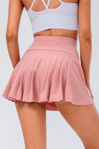 Hot Girl High Waist Pleated Active Lined Skirt - Hot Girl Apparel