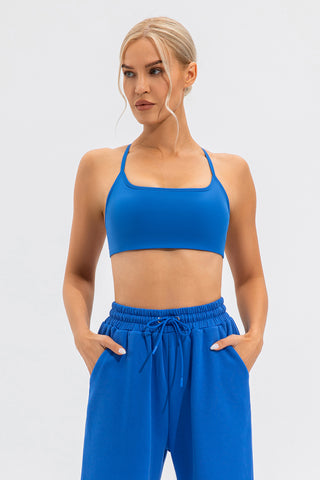 Hot Girl Live In Color Crisscross Spaghetti Strap Active Cami