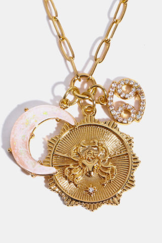 HGA Zodiac Moon Pendant Necklace