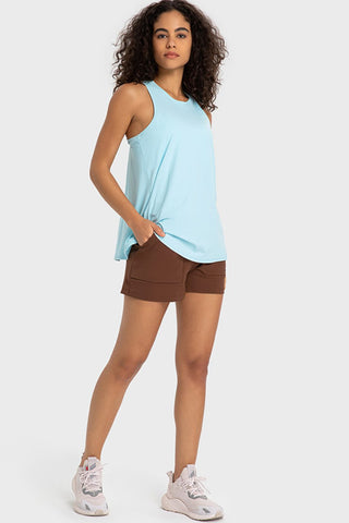 Hot Girl Quick Dry Active Shorts with Pockets