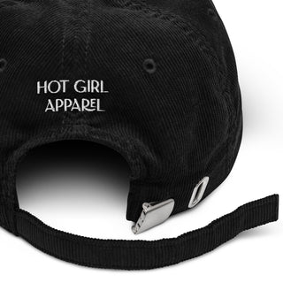 Hot Girl Zero Talent Embroidered Corduroy Hat - Hot Girl Apparel