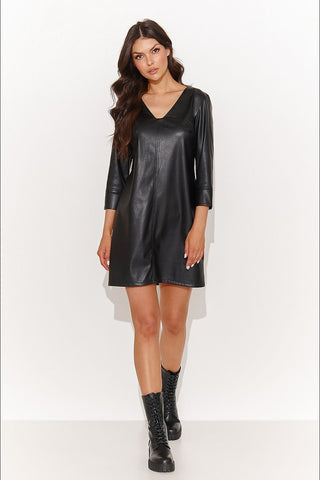 Numinou Faux Leather Classic Fit Mini Dress - Hot Girl Apparel