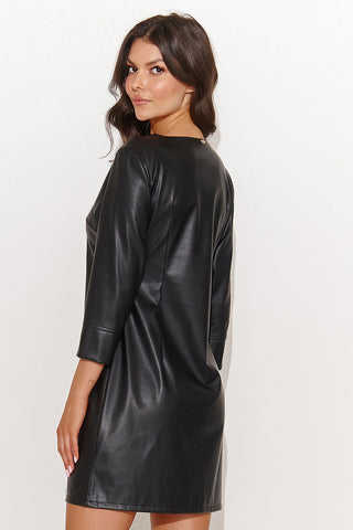 Numinou Faux Leather Classic Fit Mini Dress - Hot Girl Apparel