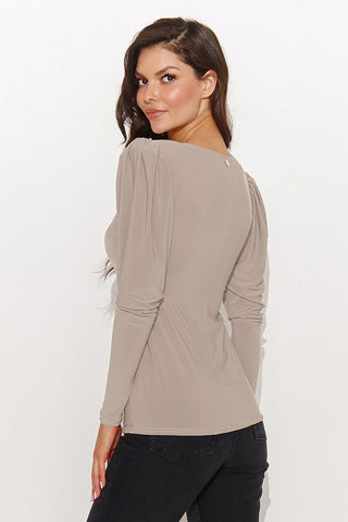 Numinou Twisted V Neck Long Sleeve Top