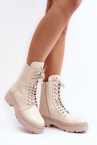 Step In Style Chunky Lace Up Boots