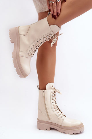 Step In Style Chunky Lace Up Boots