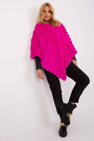 AT Cozy Textured Poncho - Hot Girl Apparel