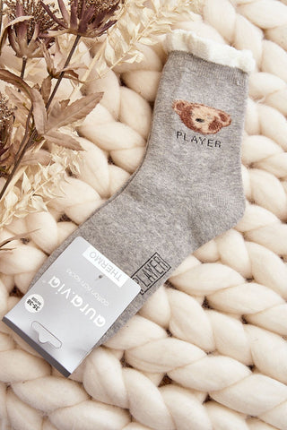 Step In Style Teddy Player Crew Socks