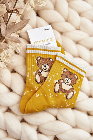 Step In Style Classic Teddy Crew Socks