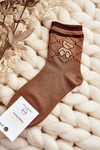 Step In Style Classic Teddy Crew Socks