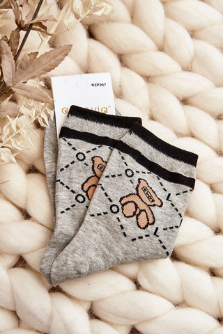 Step In Style Classic Teddy Crew Socks