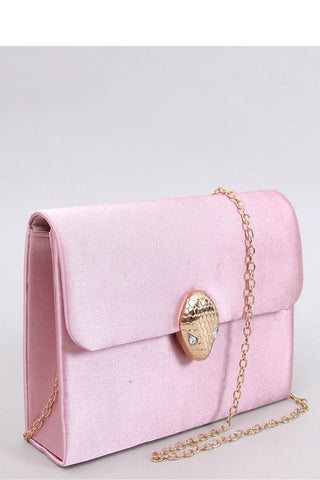 Inello Satin Snake Accent Crossbody Bag In Pink