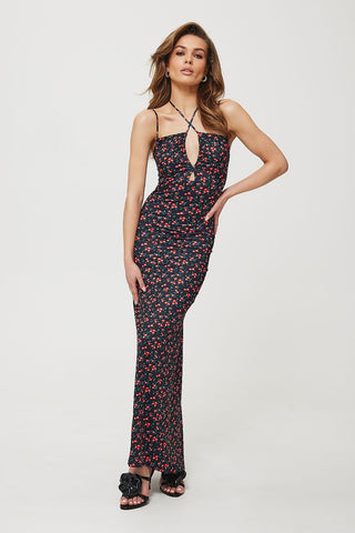 Makover Crossover Halter Tied Maxi Dress - Hot Girl Apparel