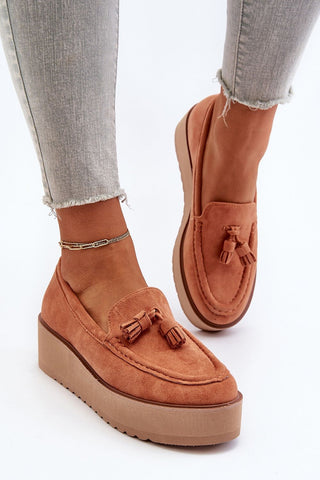 Step In Style Suede Platform Moccasins - Hot Girl Apparel