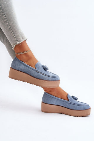 Step In Style Suede Platform Moccasins - Hot Girl Apparel