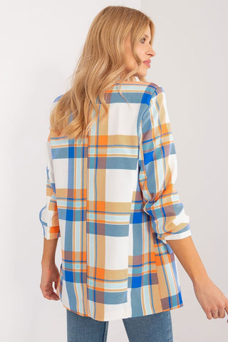 Italy Moda Plaid Blazer Jacket