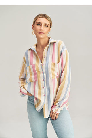 Figl Striped Long Sleeve Shirt