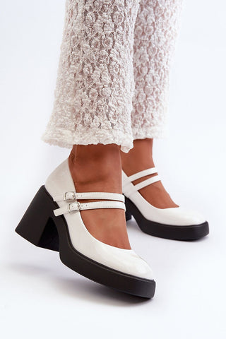 Step In Style Double Strap Heels