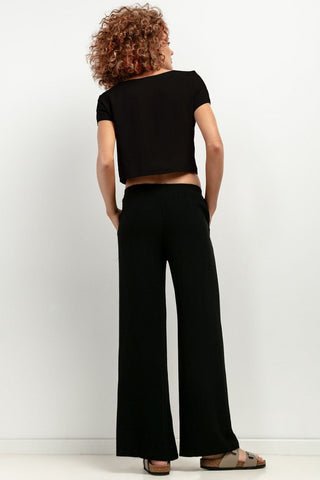 Tessita Cropped Linen Top