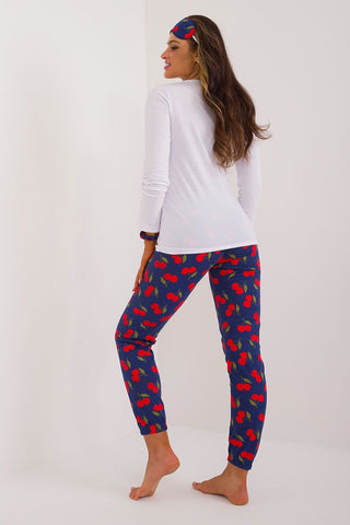 Factory Price Cherry Bomb Pajama Two Piece Lounge Set & Accessories