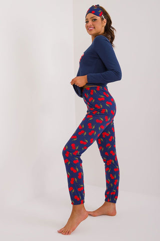 Factory Price Cherry Bomb Pajama Two Piece Lounge Set & Accessories