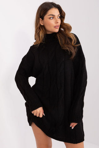 Badu Turtleneck Knit Sweater Dress