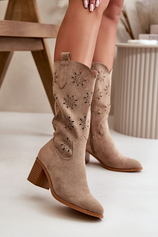 Step In Style Jezzi Openwork Suede Boots