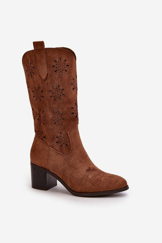 Step In Style Jezzi Openwork Suede Boots