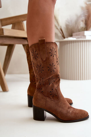 Step In Style Jezzi Openwork Suede Boots