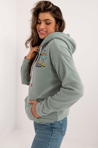 Sublevel Cool Outside Hoodie In Sage