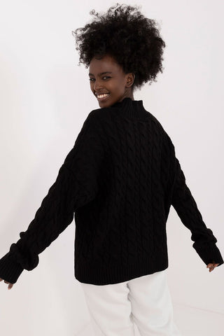 Badu Cable Knit Henley Sweater