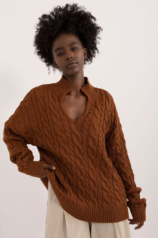 Badu Cable Knit Henley Sweater