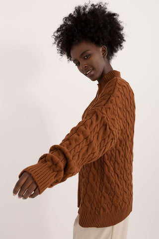 Badu Cable Knit Henley Sweater