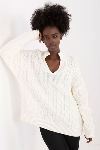 Badu Cable Knit Henley Sweater