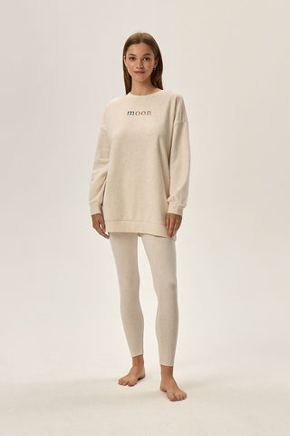 Henderson Moon Cotton Blend Sweatshirt & Leggings Lounge Set