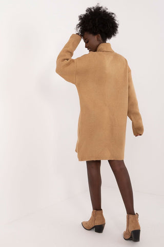 Badu Exposed Seam Turtleneck Sweater Dress