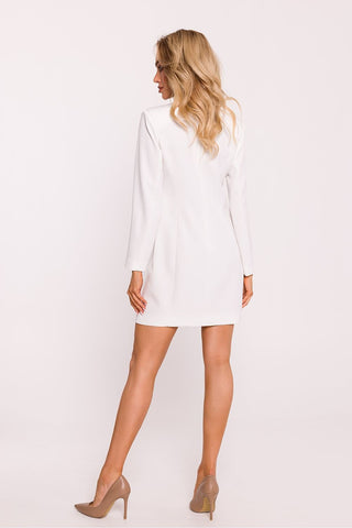 Moe Long Sleeve Buttoned Blazer Mini Dress