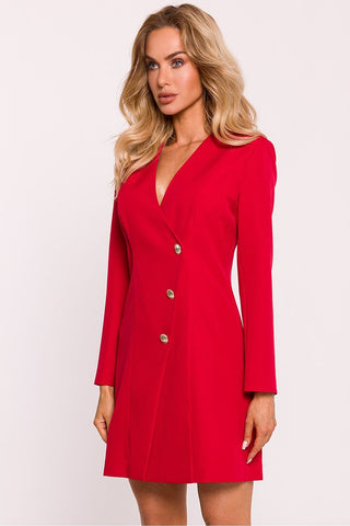 Moe Long Sleeve Buttoned Blazer Mini Dress