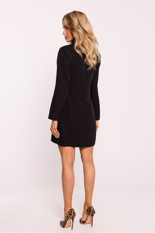 Moe Long Sleeve Buttoned Blazer Mini Dress